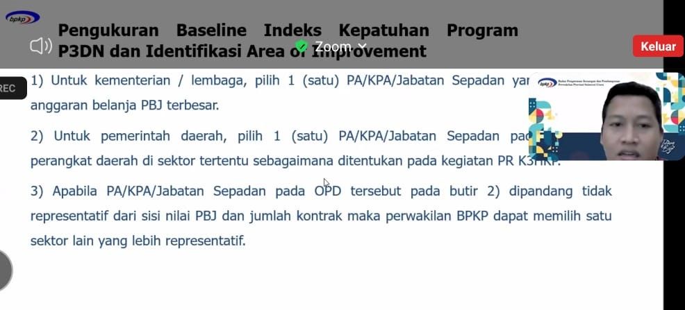 pengukuran Baseline Indeks Kepatuhan Program P3DN dan Identifikasi Area of Improvement (AoI)