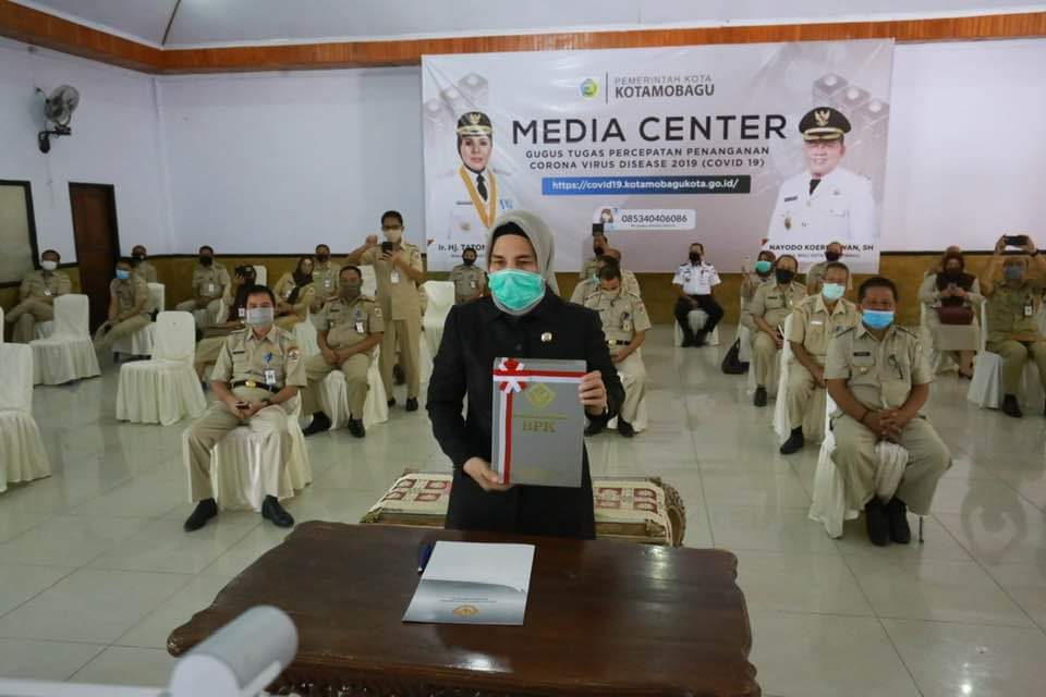 Penyerahan LHP atas LKPD Pemerintah Kota Kotamobagu Tahun 2019