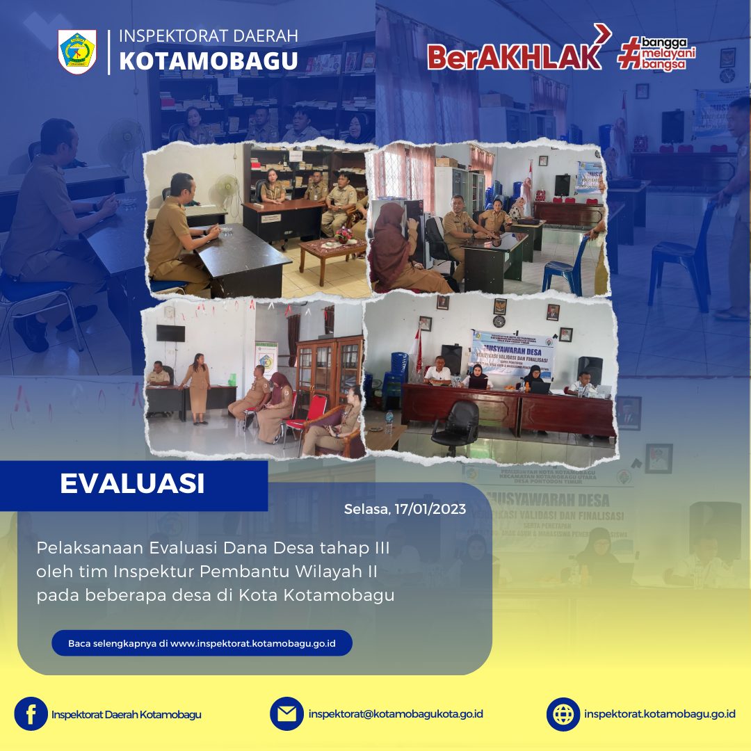 Evaluasi Dana Desa Tahap III Tahun Anggaran 2022